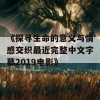 《探寻生命的意义与情感交织最近完整中文字幕2019电影》