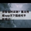 想看福利资源？果冻传媒app污下载绝对不能错过！