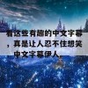 看这些有趣的中文字幕，真是让人忍不住想笑，中文字幕伊人。