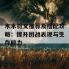 木木符文推荐及搭配攻略：提升团战表现与生存能力