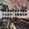 琢木鸟满天星系列都叫什么名字？来看看这些星星的名字吧！