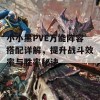 小小黑PVE万能阵容搭配详解，提升战斗效率与胜率秘诀