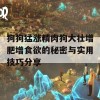 狗狗猛涨精肉狗大壮增肥增食欲的秘密与实用技巧分享