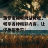 菠萝蜜视频网站黄版，畅享各种精彩内容，让你乐趣无穷！