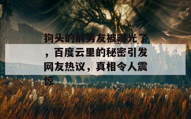 狗头的前男友被曝光了，百度云里的秘密引发网友热议，真相令人震惊