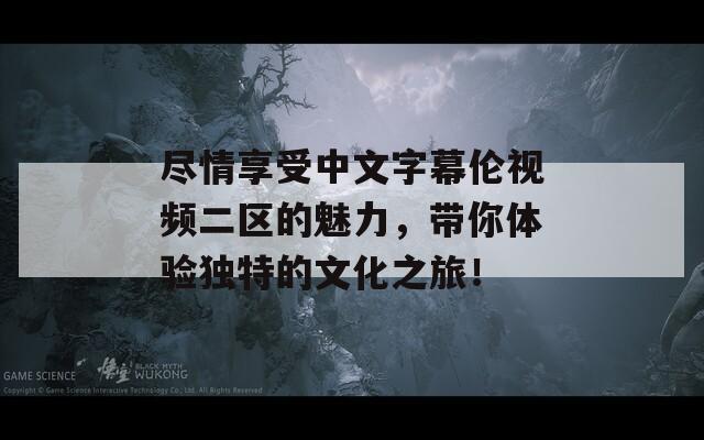 尽情享受中文字幕伦视频二区的魅力，带你体验独特的文化之旅！