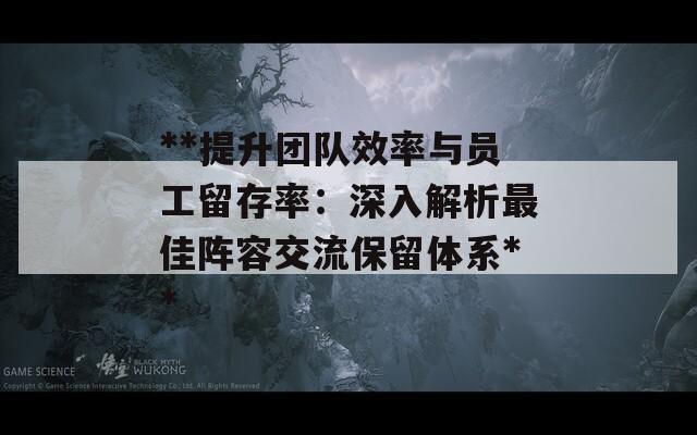 **提升团队效率与员工留存率：深入解析最佳阵容交流保留体系**