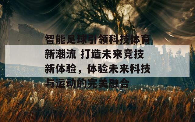 智能足球引领科技体育新潮流 打造未来竞技新体验，体验未来科技与运动的完美融合