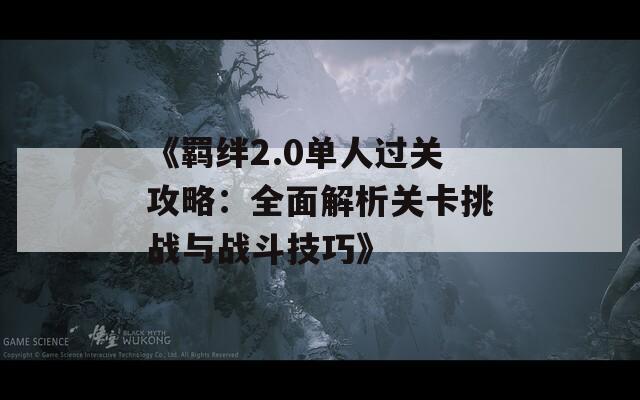 《羁绊2.0单人过关攻略：全面解析关卡挑战与战斗技巧》