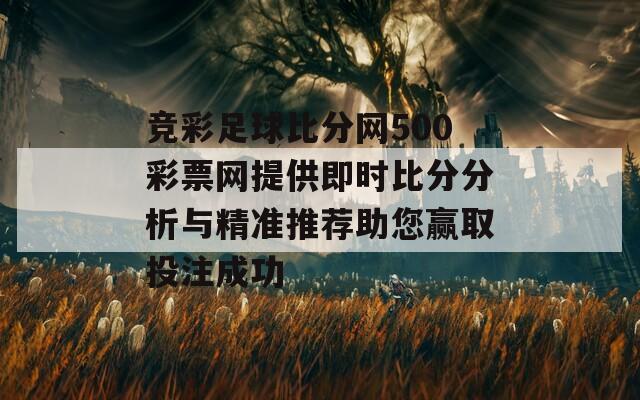 竞彩足球比分网500彩票网提供即时比分分析与精准推荐助您赢取投注成功